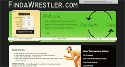 Desktop Screenshot of findawrestler.com
